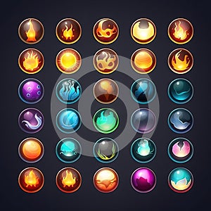 effect magic sphere game ai generated