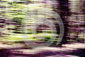 Effect in motion at speed