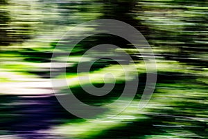 Effect in motion at speed