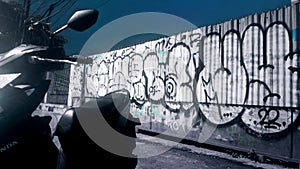 Effect nightmode mural in jakarta