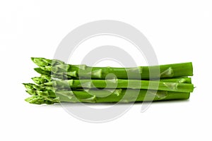 Effective Boiled asparagus isolated on a white background