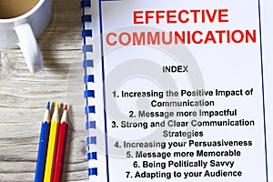 Effective communication concept-