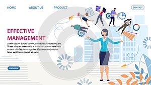 Effective Management and Woman Leader Landing Page