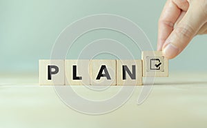 Effective time planning and management concept.