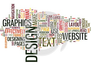 Effective Web Design Word Cloud Concept