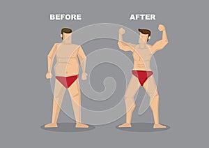 Effective Weight Loss Vector Illustration