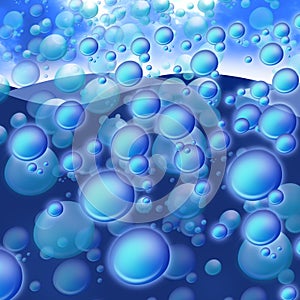 Effervescent bubbles photo