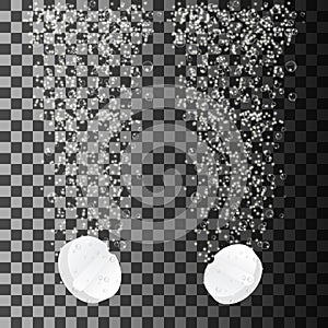 Effervescent soluble tablet pills