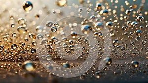 effervescent texture of champagne bubbles, exploding with life and energy