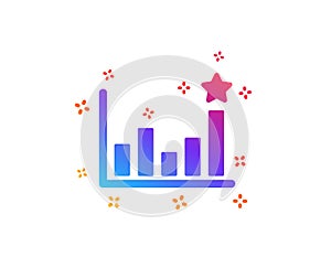 Efficacy icon. Business chart sign. Vector