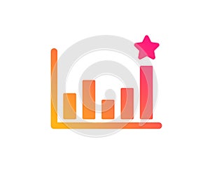 Efficacy icon. Business chart sign. Vector
