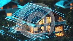 efficiency ai analysis of solar panels on house c