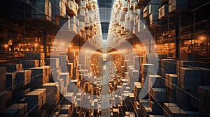 efficiency box in warehouse