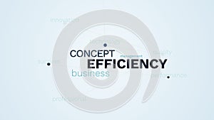 Efficiency concept business management quality strategy technology performance success professional innovation animated