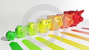 Efficiency and Conservation: Energy rating piggy banks