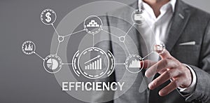Efficiency increase. Business. Internet. Technology