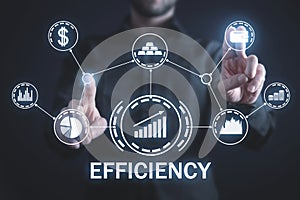 Efficiency increase. Business. Internet. Technology
