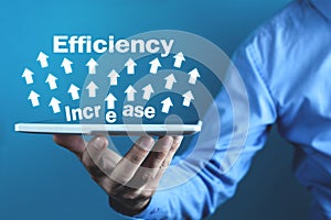 Efficiency Increase. Development and Growth. Business concept