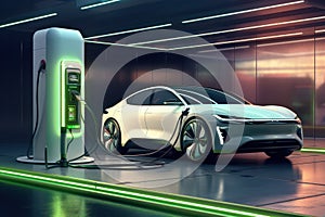 Efficiency Meets Elegance, 3D Render of a Futuristic Electric Car, A Vision of Tomorrow\'s Roads