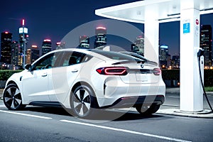 Efficiency Meets Elegance, 3D Render of a Futuristic Electric Car, A Vision of Tomorrow\'s Roads