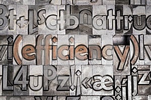 Efficiency with movable type printing