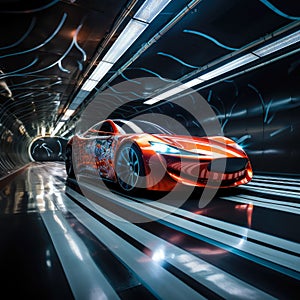 Efficient aerodynamics of a vehicle highlighted through a wind tunnel test