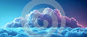 Efficient Cloud Navigation: Harmonizing Tech & Tranquility. Concept Cloud Computing, Tech