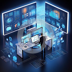 Efficient Data Analysis and Intelligent Decision-Making in a Modern Office photo