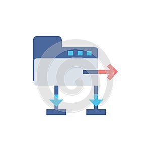 Efficient Data Compression Icon for Storage Solutions