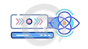 Efficient Data Flow and Information Processing, vector design Generative AI