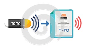 Efficient Data Transformation and Information Flow Process, vector design Generative AI