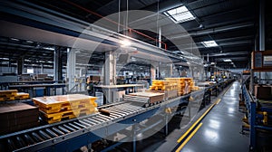 Efficient and Dynamic Conveyor Belt System in a State-of-the-Art Manufacturing Facility