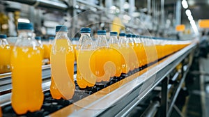 Efficient Fruit Juice Production Line: Conveyor Belt Beverage Manufacturing