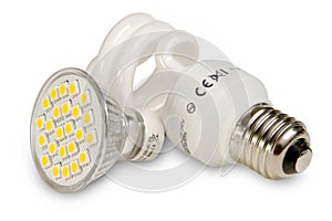 Efficient light sources on white