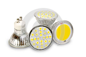 Efficient light sources on white