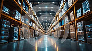 Efficient logistics hub with automated processes for streamlined operations