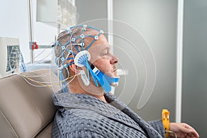 Efficient modern EEG procedure - electroencephalography in a medical center