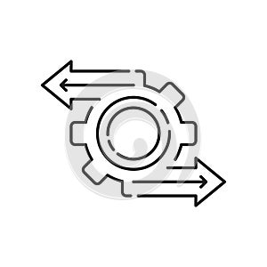 efficient process or optimize operation icon