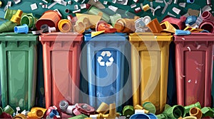 Efficient Smart Waste Collection Abstract Concept Vector Illustration