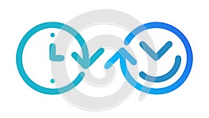 Efficient time management, productive workflow, successful completion, vector design Generative AI