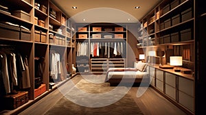 Efficient Walk-in Closet Design. Generative AI