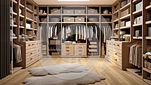 Efficient Walk-in Closet Design. Generative AI