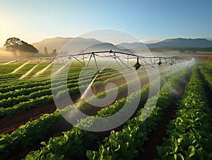 Efficient water irrigation for liveliness of rural agricultural lands