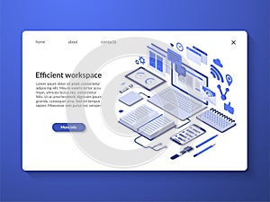 Efficient workspace, workflow organization concept