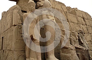 Effigies at Karnak Temple in Luxor - Egypt