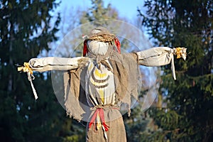 Effigy at the celebration of Maslenitsa in Russia