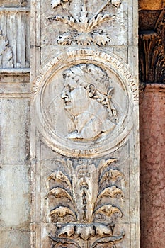 Effigy of Emperor Titus in Verona