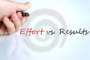 Effort vs. Results Concept