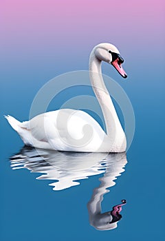 Effortless Elegance: Pop Art Swan