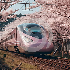 Effortlessly cruising at incredible speeds, high-speed bullet trains are changing the way we travel.generative ai